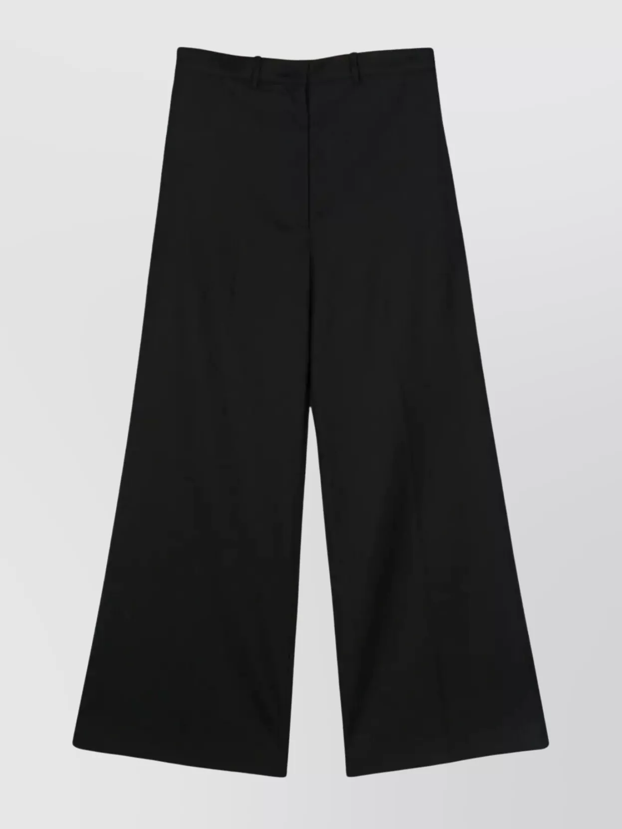 Low Classic Wide Wool Trouser Featuring Back Pockets