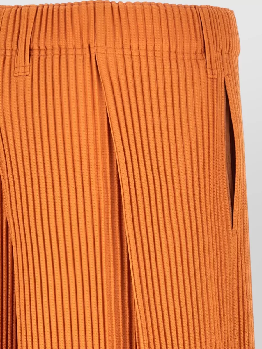 Homme Plisse Issey Miyake Pleated Wide-Leg Bermuda Shorts