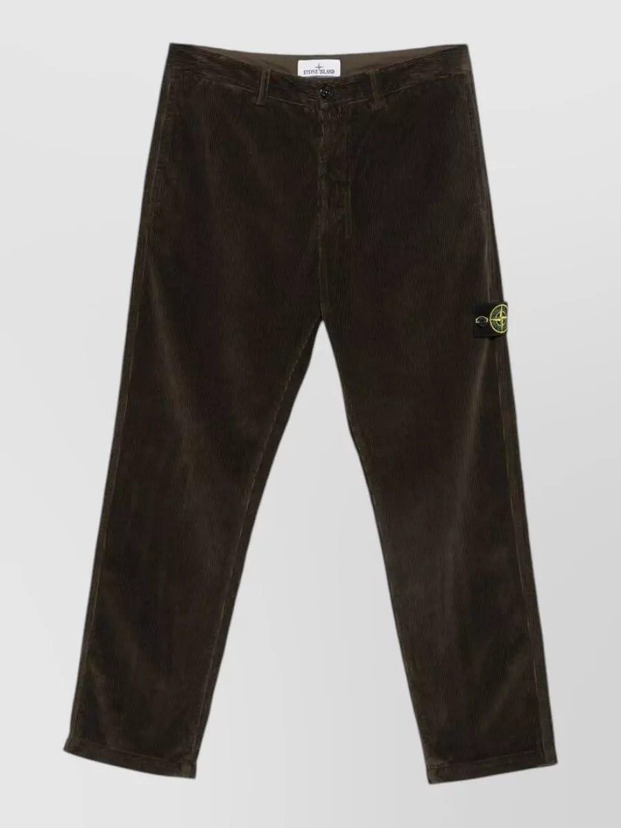 Stone Island corduroy straight-leg trousers