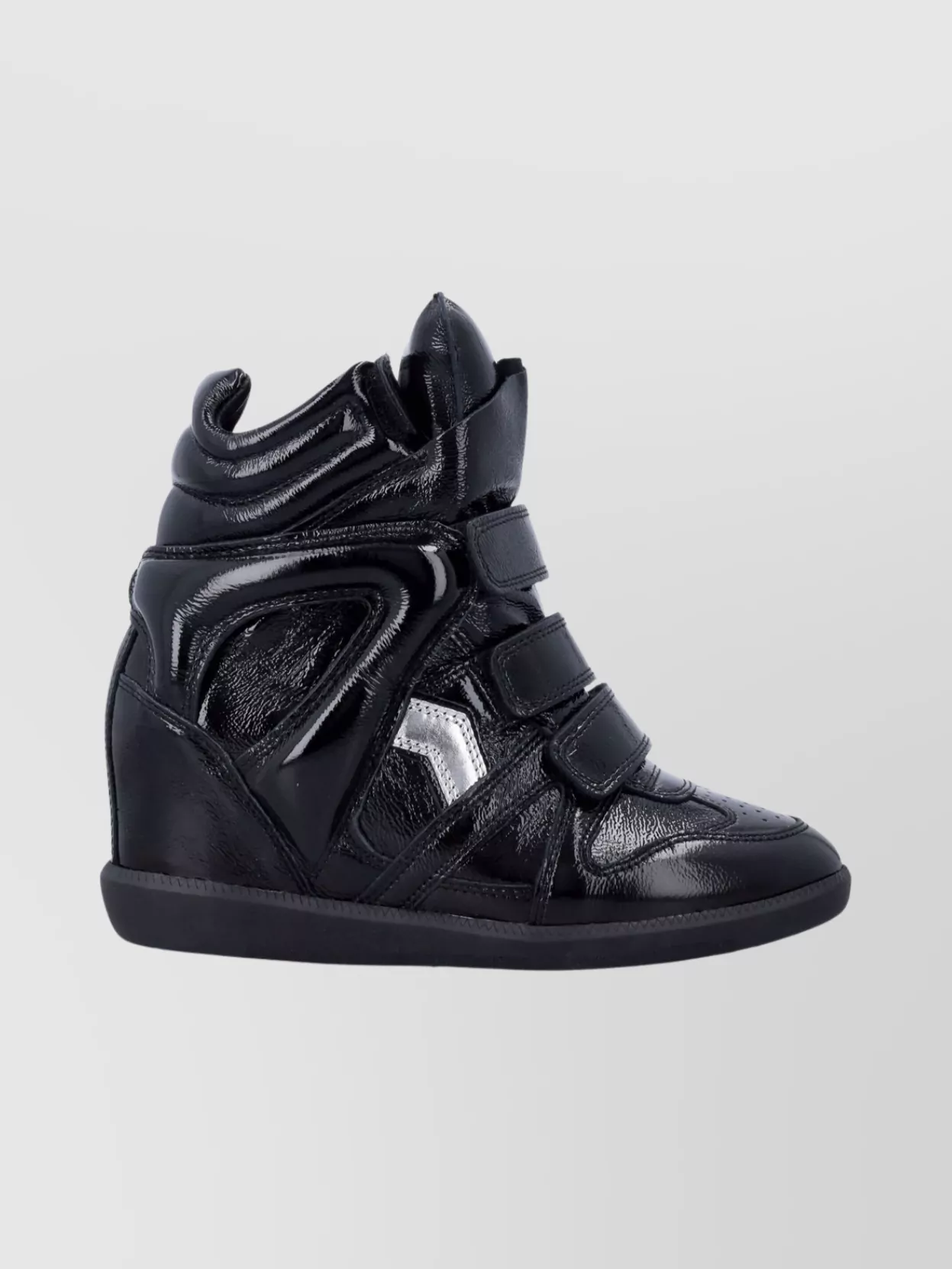 Isabel Marant High-top Sneakers Glossy Finish In Black