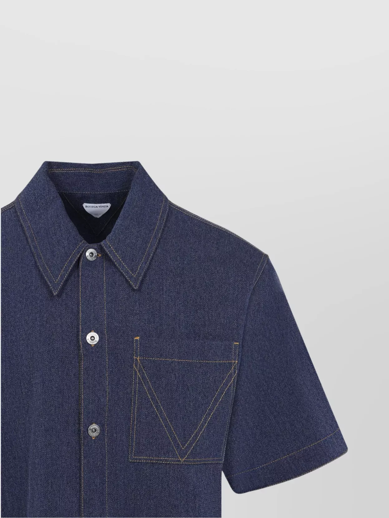 Bottega Veneta Wool Cotton Shirt With Chest Pocket