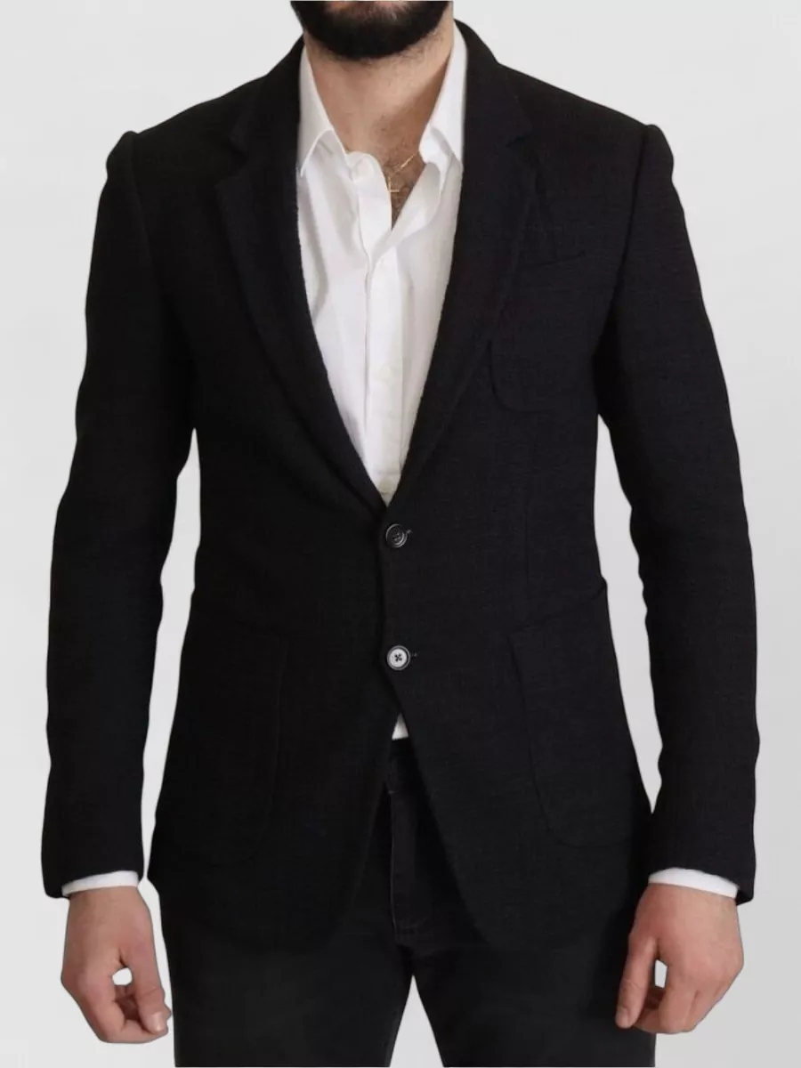 Dolce&Gabbana Virgin wool slim-fit single-breasted blazer