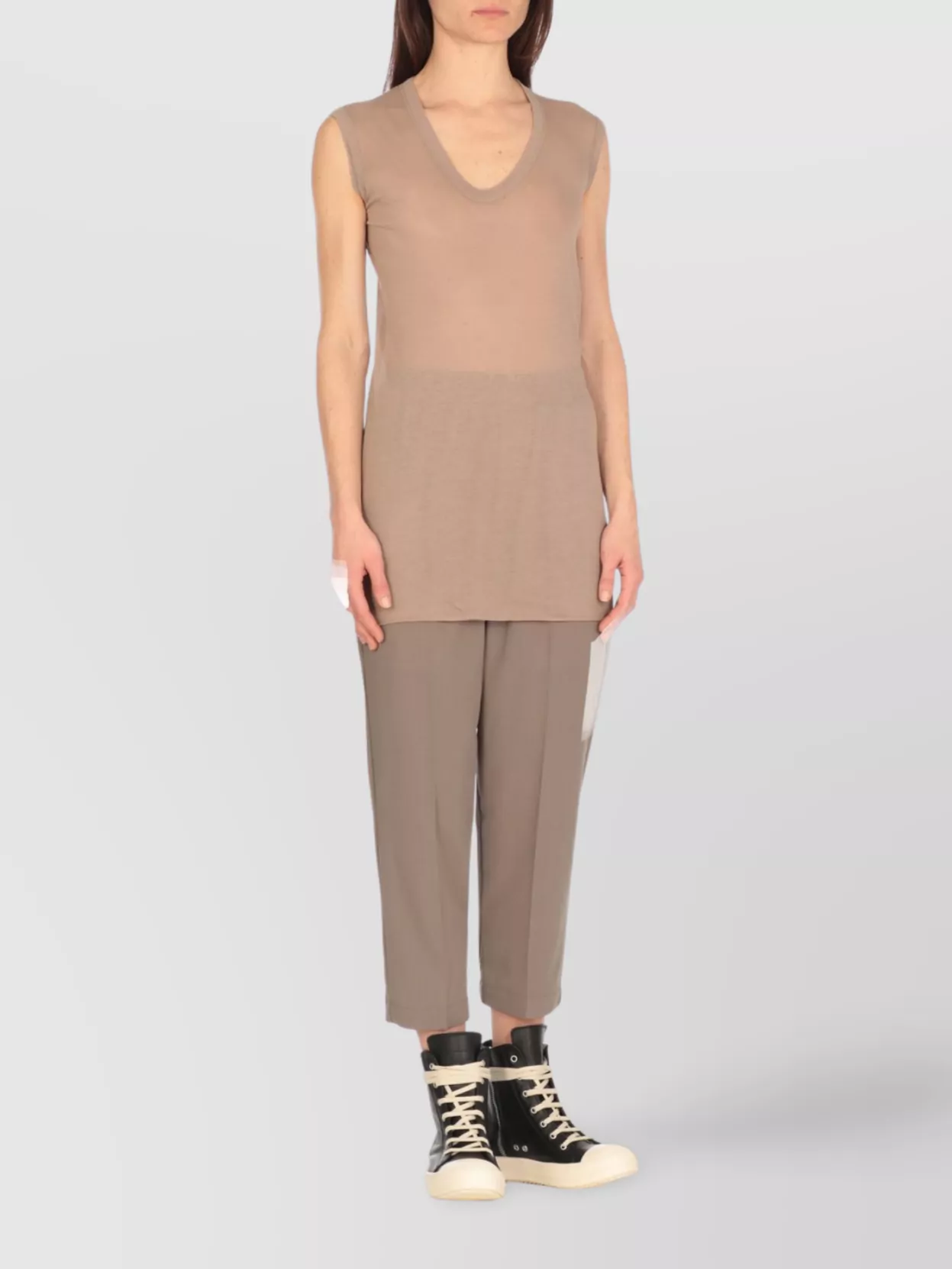 Rick Owens Lightweight Sleeveless V-Neck Top