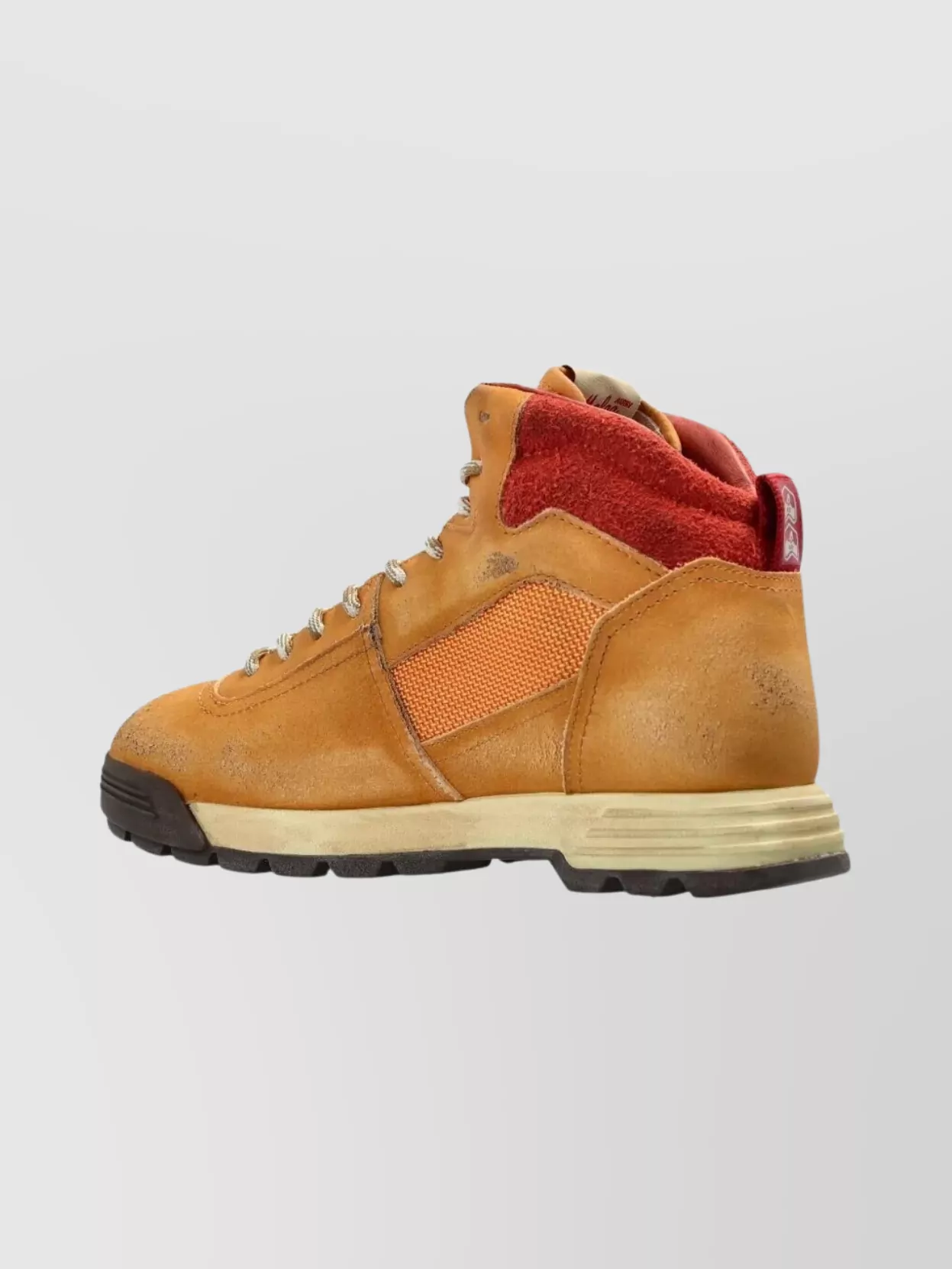 Autry Mid Top Suede Sneakers With Contrast Panel