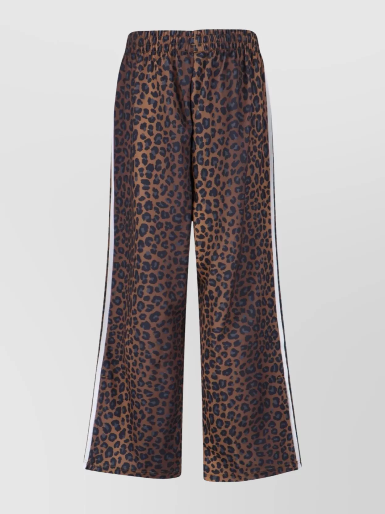 Adidas Straight Animal Print Trousers With Side Stripes