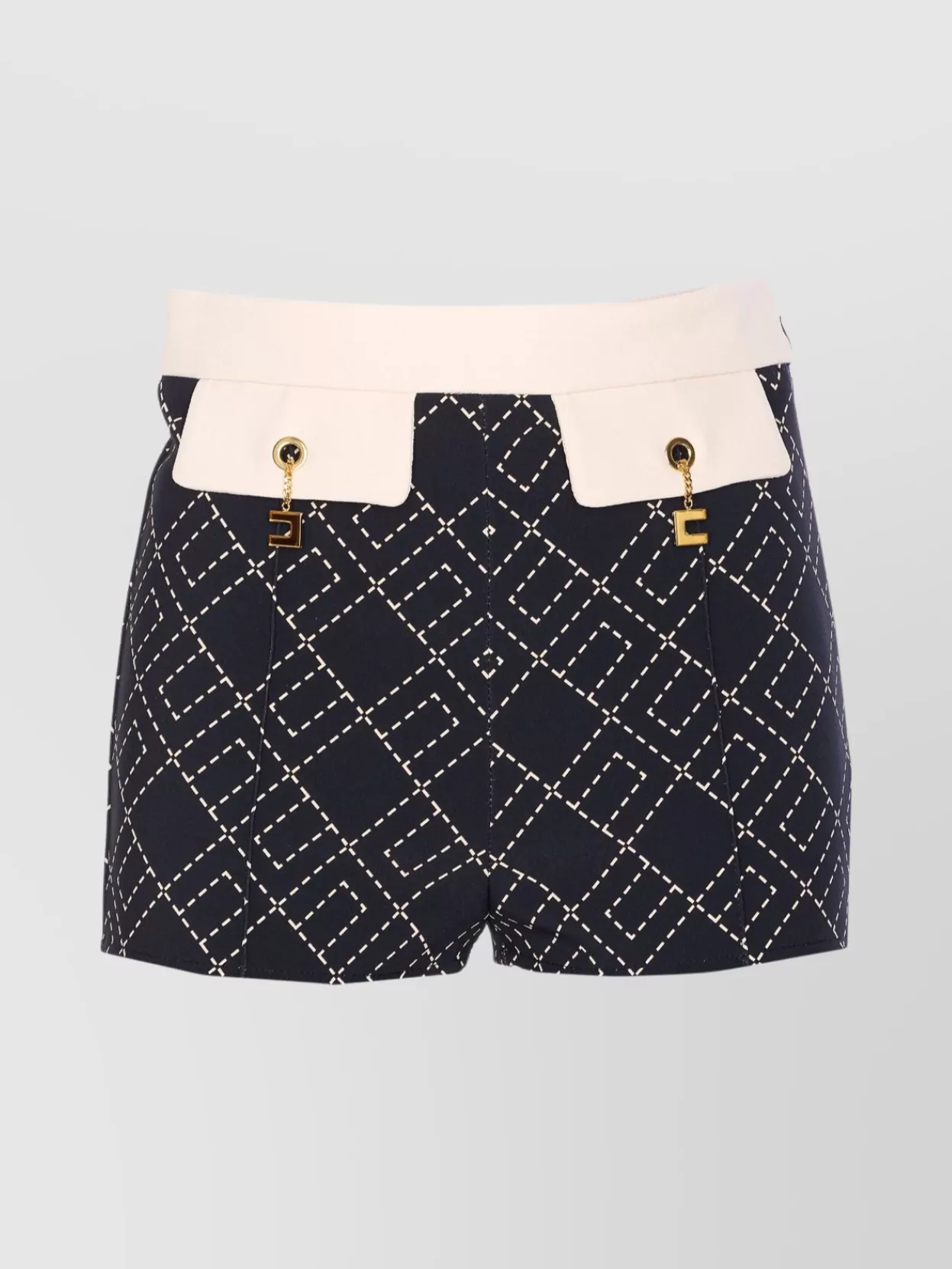 Elisabetta Franchi High-waisted shorts featuring front