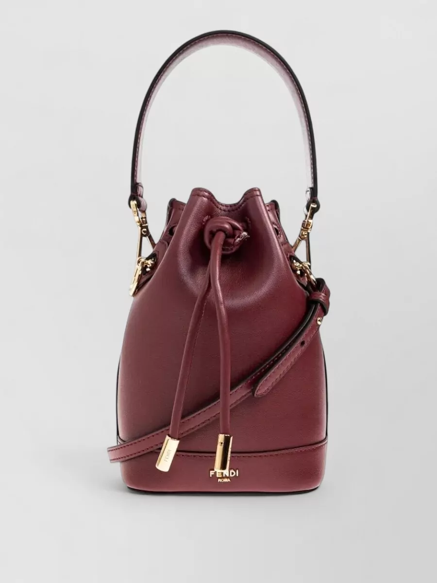 Fendi mon tresor mini leather bucket bag