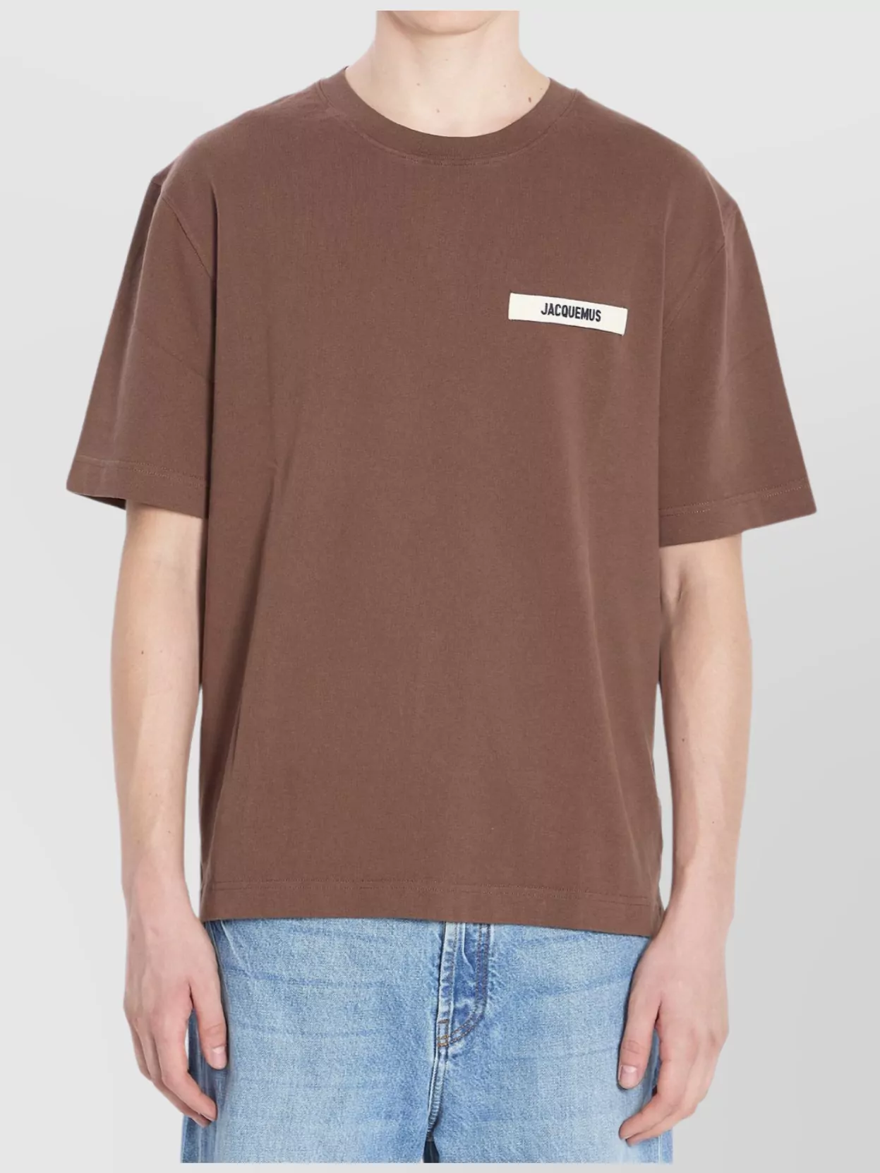 Jacquemus Organic Cotton Crewneck T-Shirt With Short Sleeves