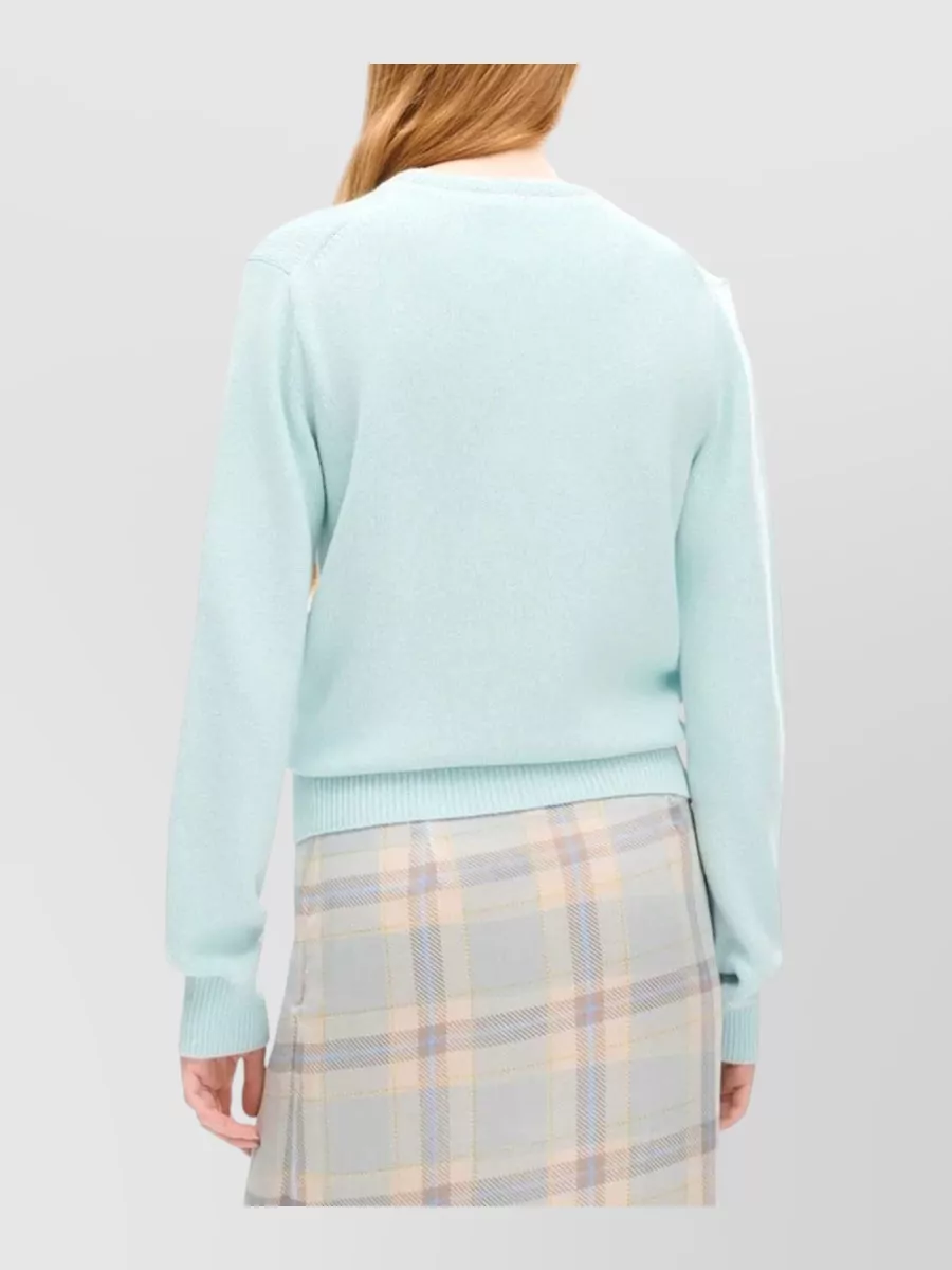 Kenzo Crewneck Wool-Cotton Varsity Sweatshirt
