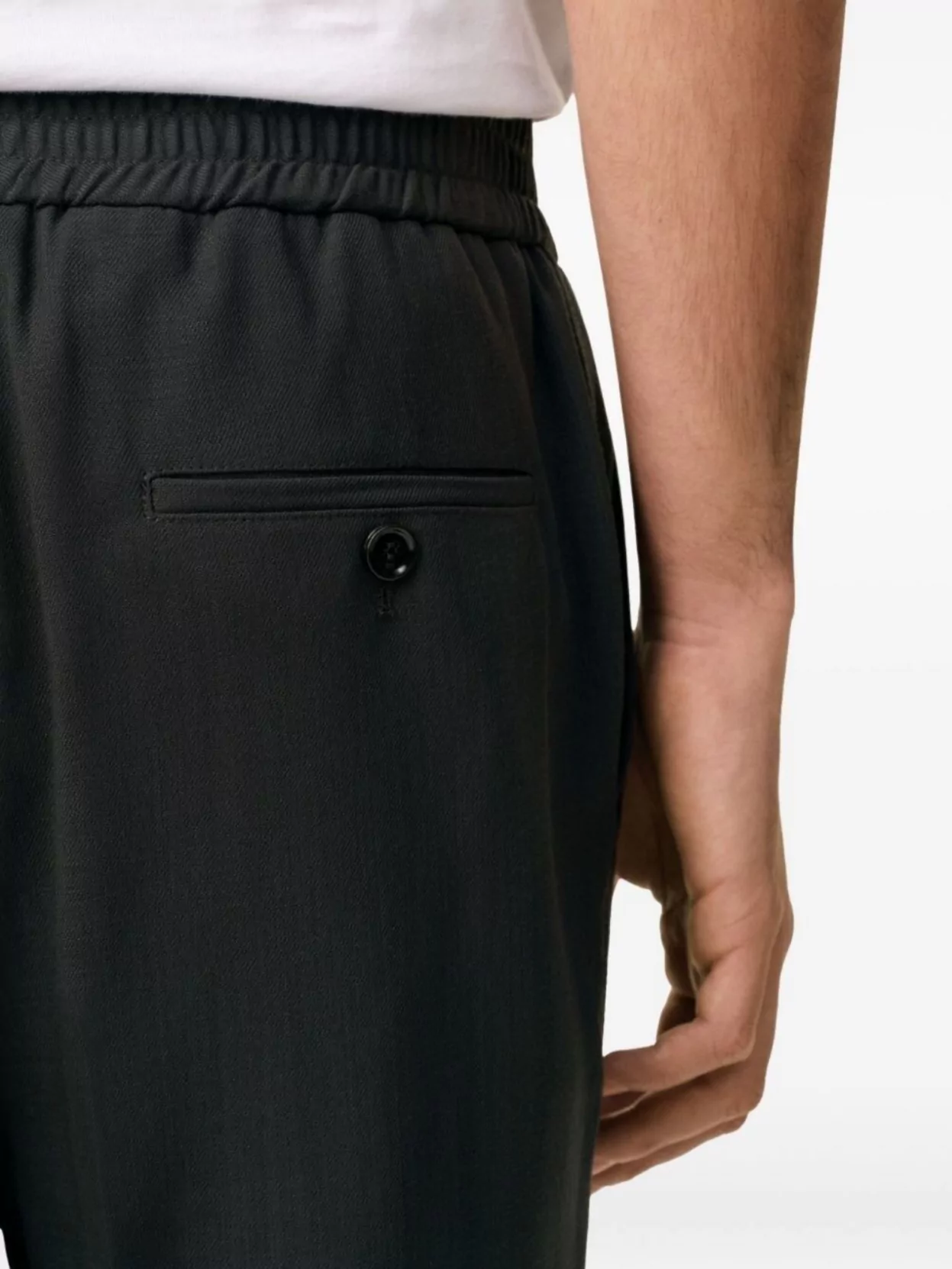 Ami Paris Trousers Stretchy Button Detail