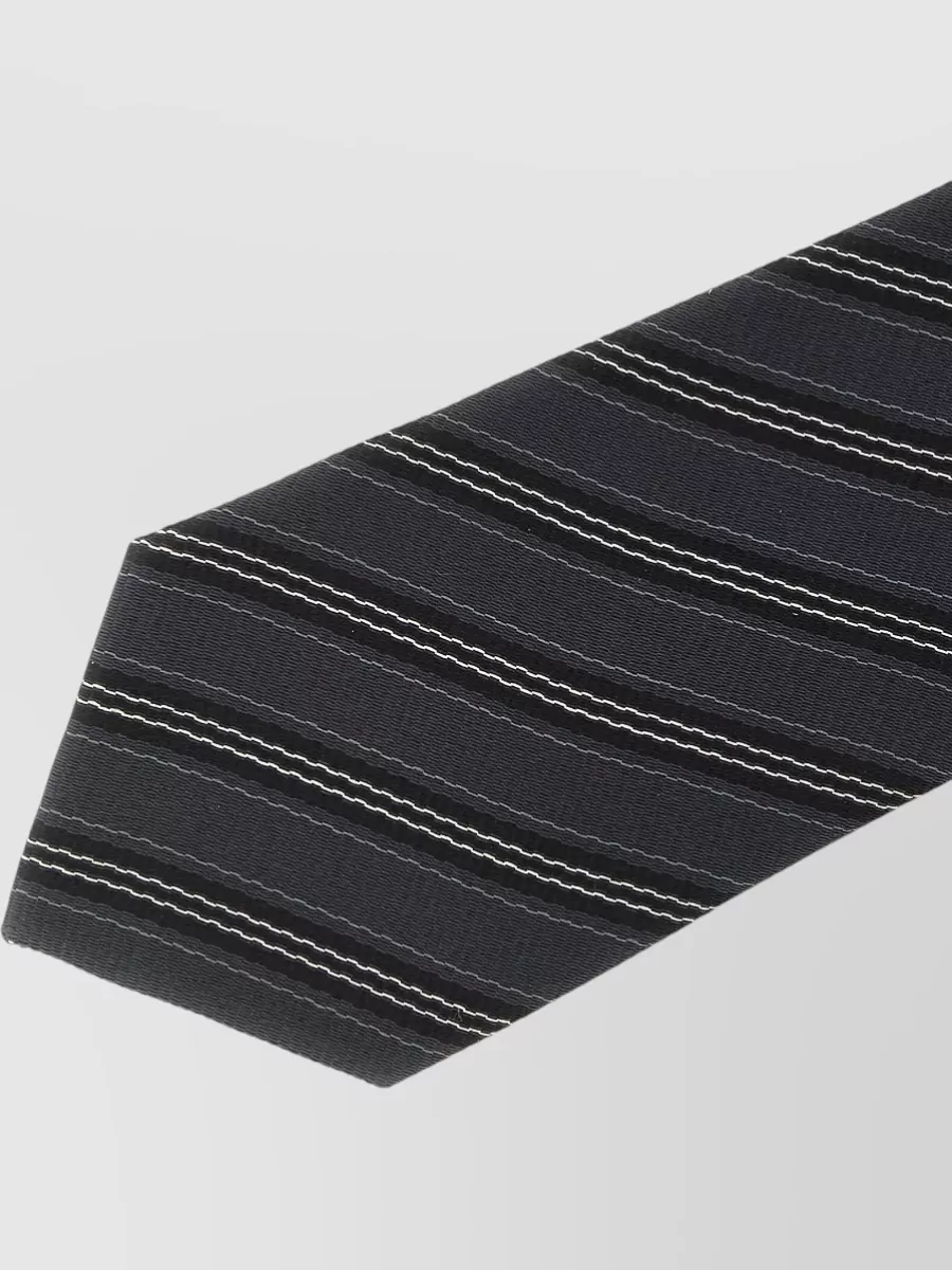 Saint Laurent Silk Striped Tie