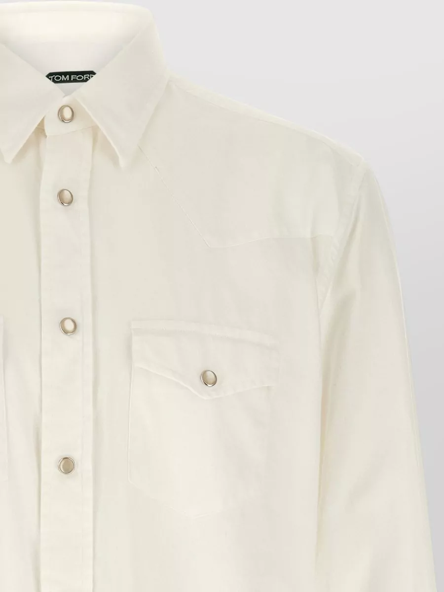Tom Ford Western Shirt Button Down Collar Long Sleeves