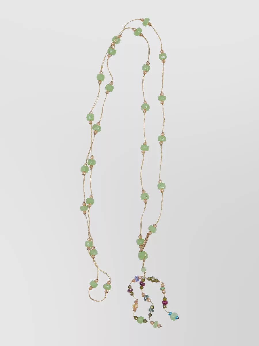 Sharing long quartz necklace