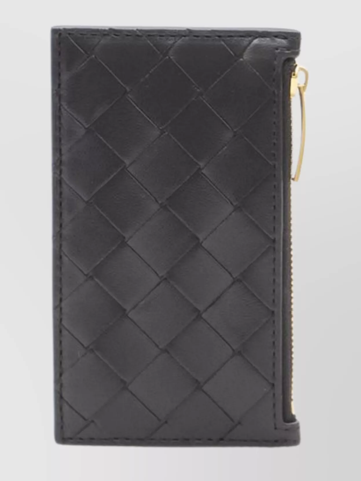 Bottega Veneta Compact Leather Cardcase Textured Pattern