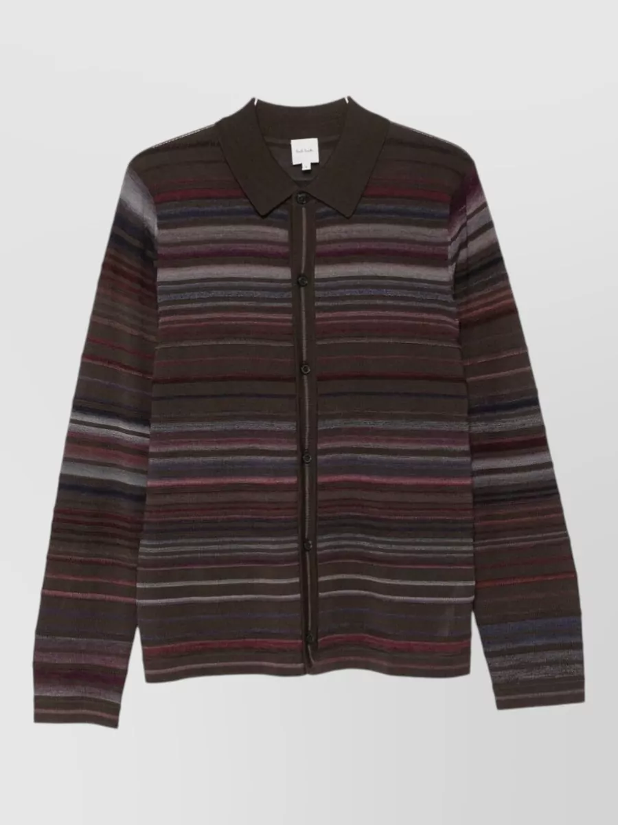 Paul Smith Striped merino wool cardigan