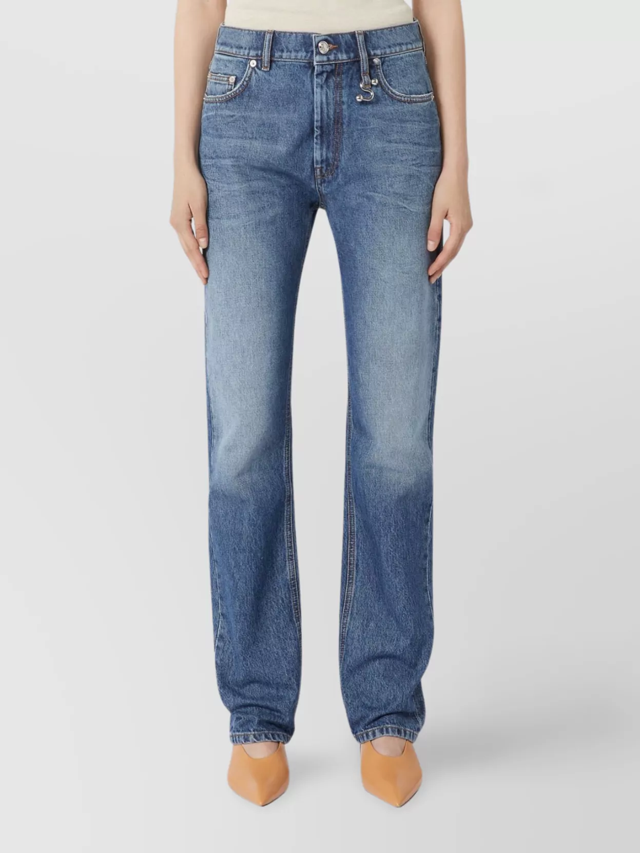 Sportmax Modern Low-Rise Denim Trousers
