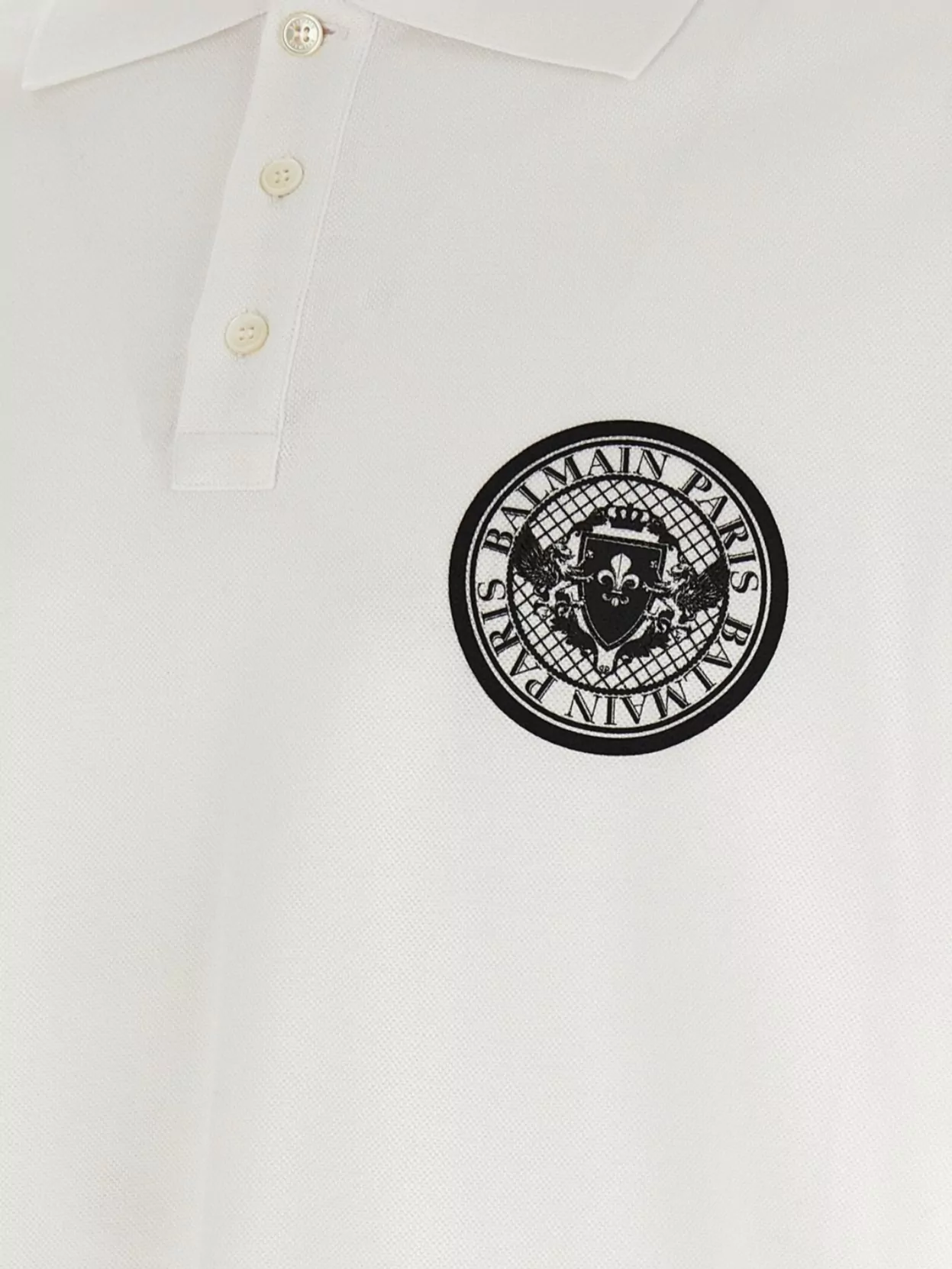 Balmain 'Polo Collar' Short Sleeve Shirt