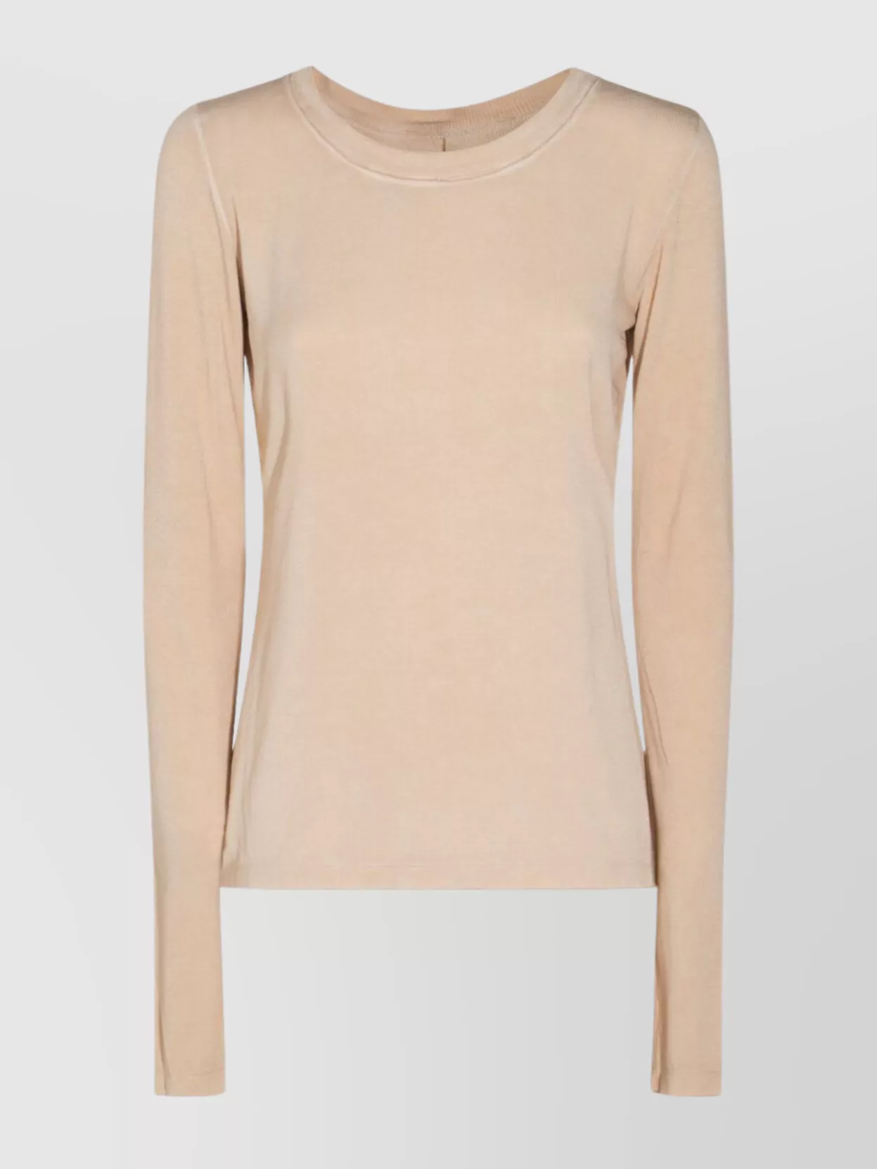 Uma Wang Sleeved Round Neck Top With Seam Detail