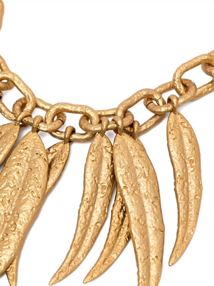 Zimmermann Gold-Tone Textured Chain Charm Necklace