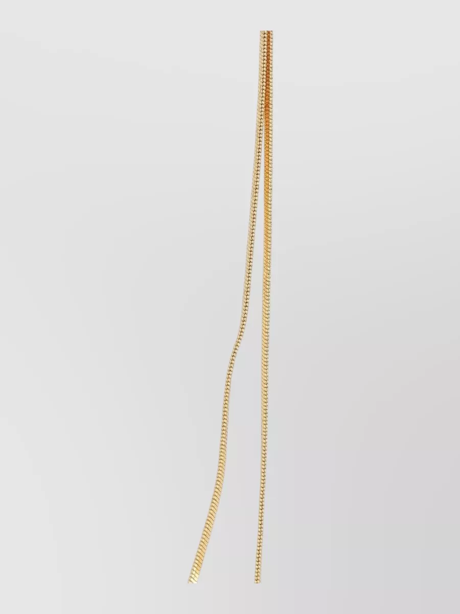 Federica Tosi Gold-Plated Bronze Lariat Necklace