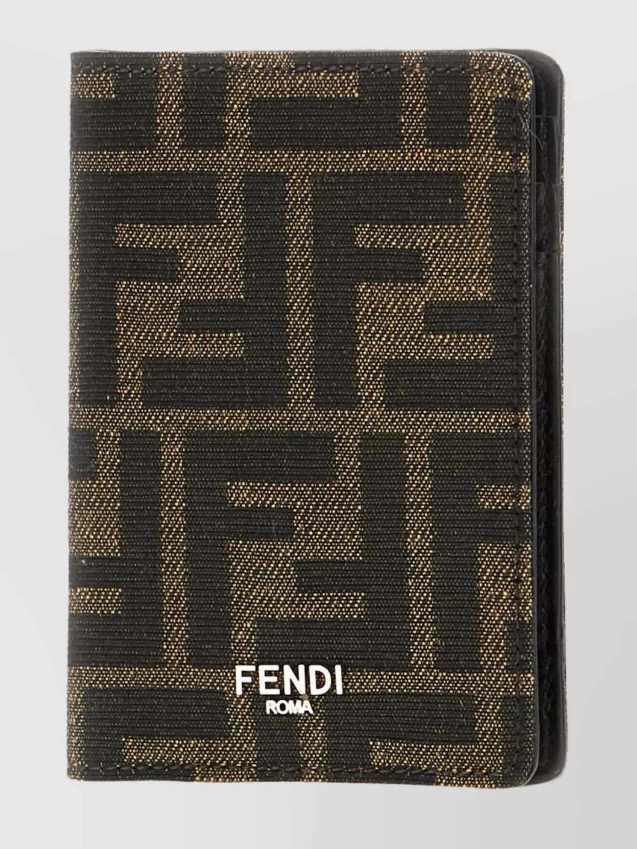 Fendi Fabric Card Holder Featuring Printed Design