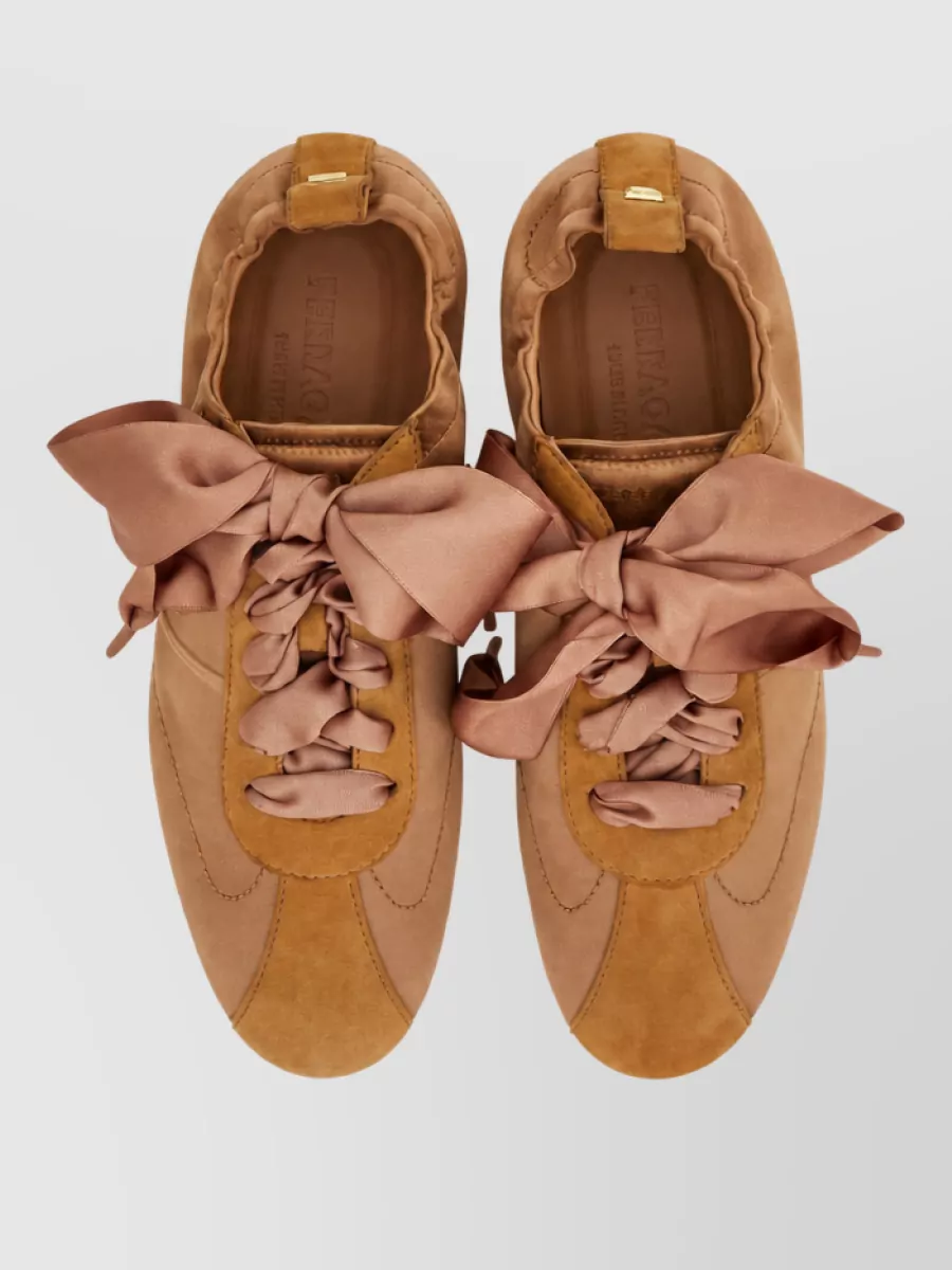 Ferragamo Leather Low-Top Sneakers