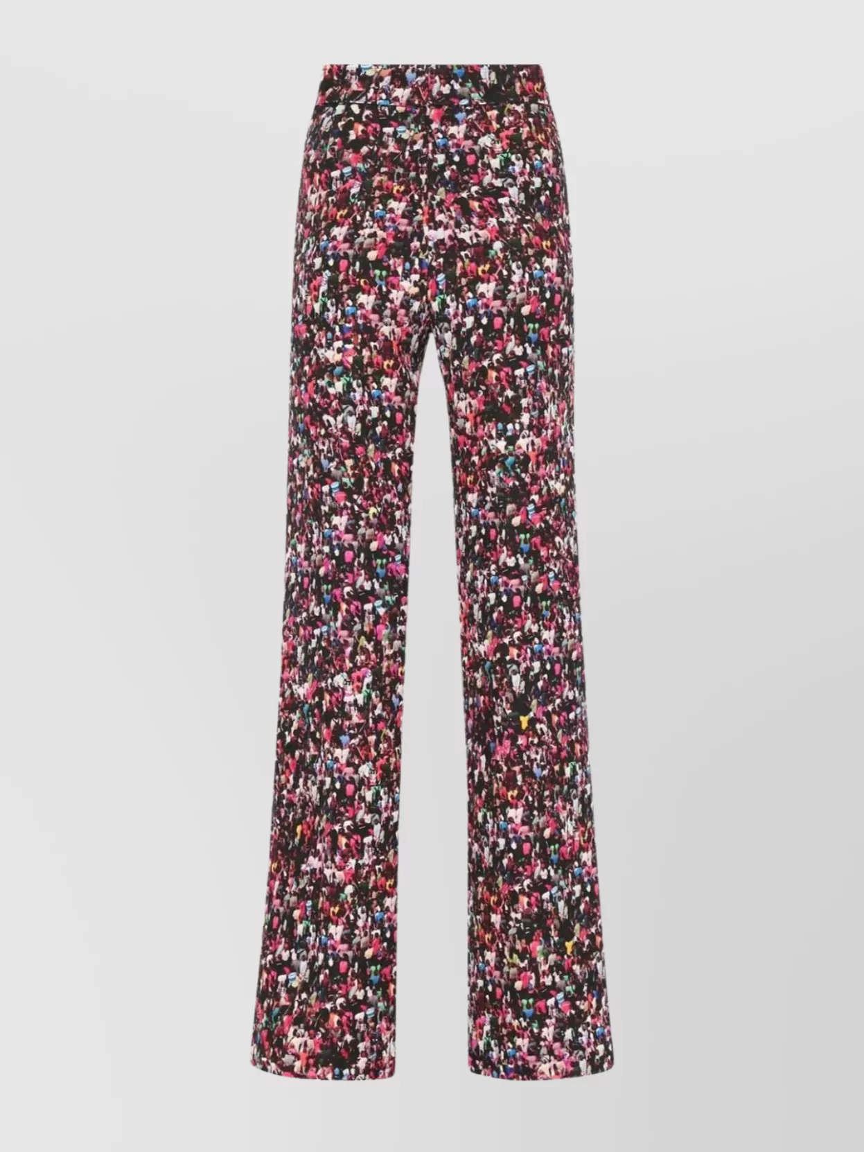 Shop Dries Van Noten Floral Wide-leg Pant With Belt Loop Detail In Brown