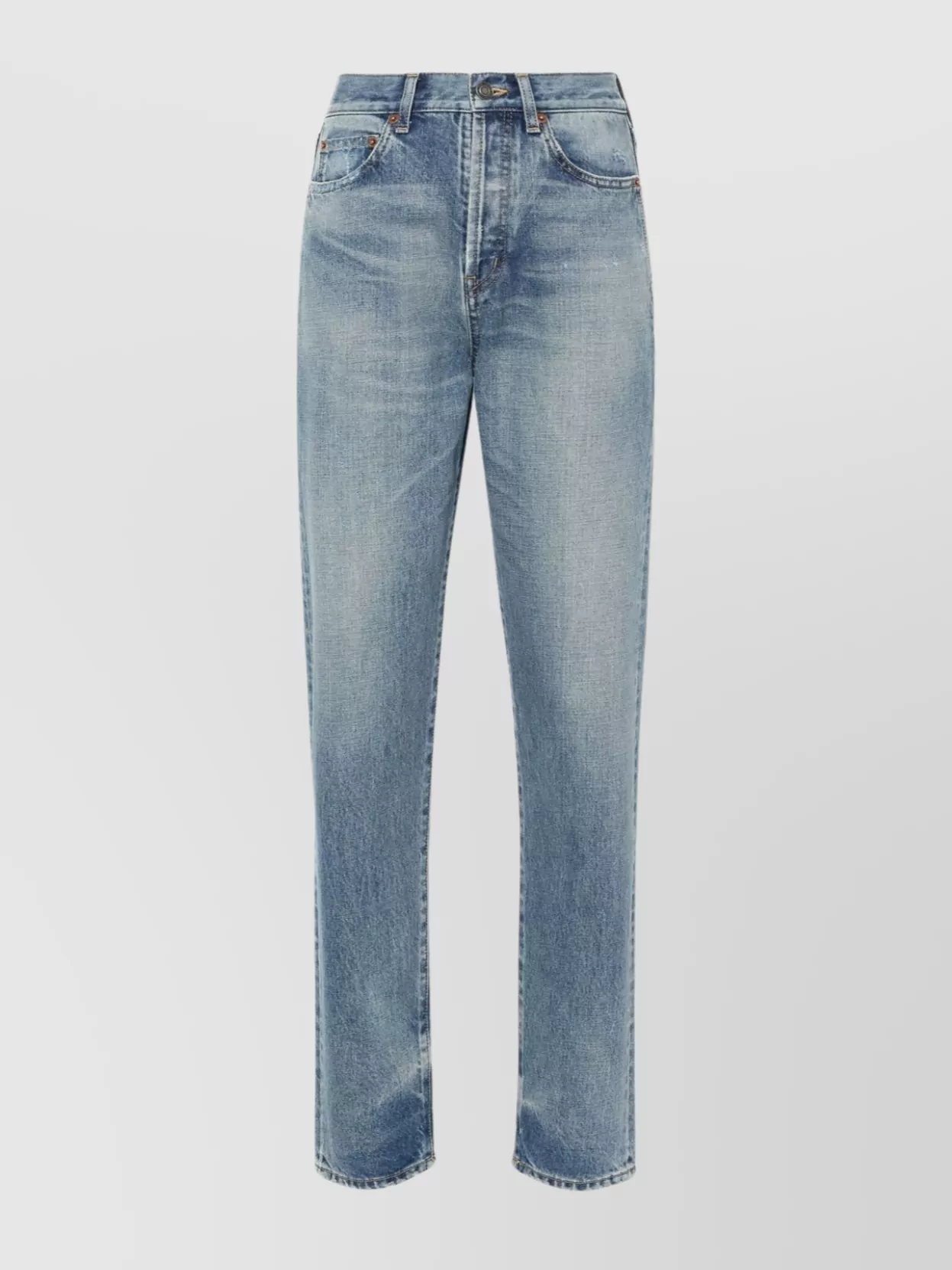 Shop Saint Laurent Slim Fit Denim Jeans