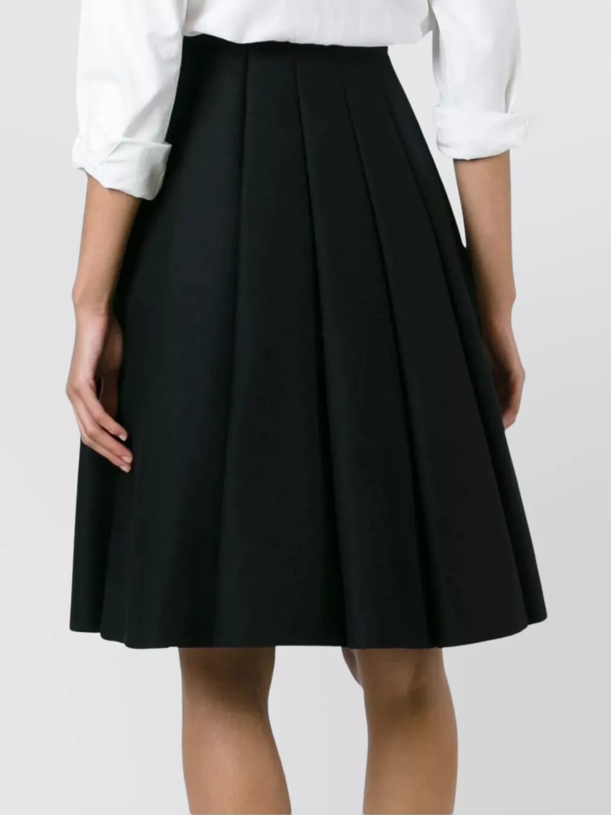 Junya Watanabe Long Pleated Skirt A-Line Silhouette