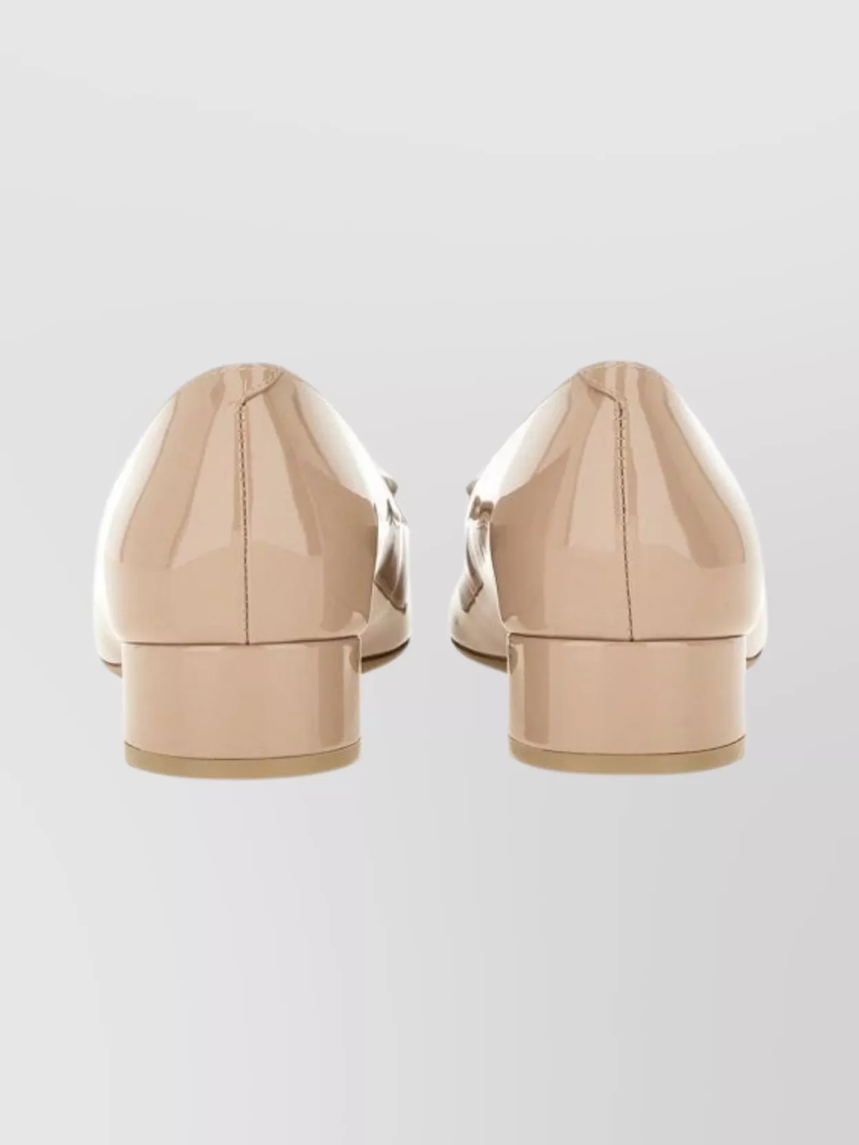 Roger Vivier Block Heel Ballerina Shoes With Square Buckle