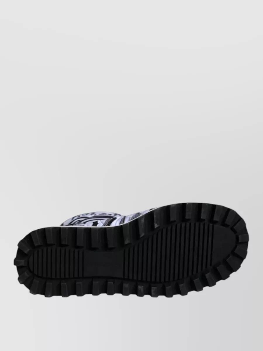 Dolce&Gabbana Quilted Logo-Print Mid-Calf Boots