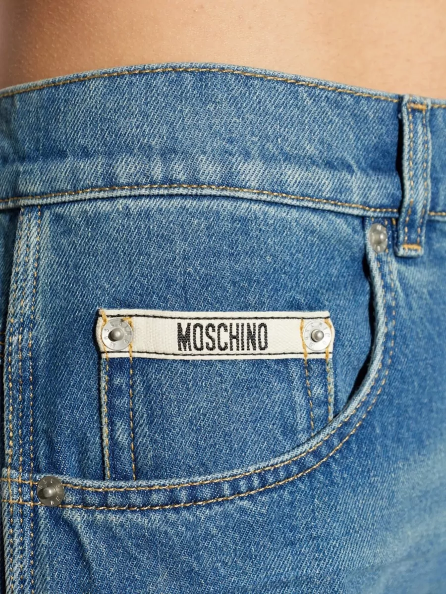 Moschino Denim Wide-Leg Trousers