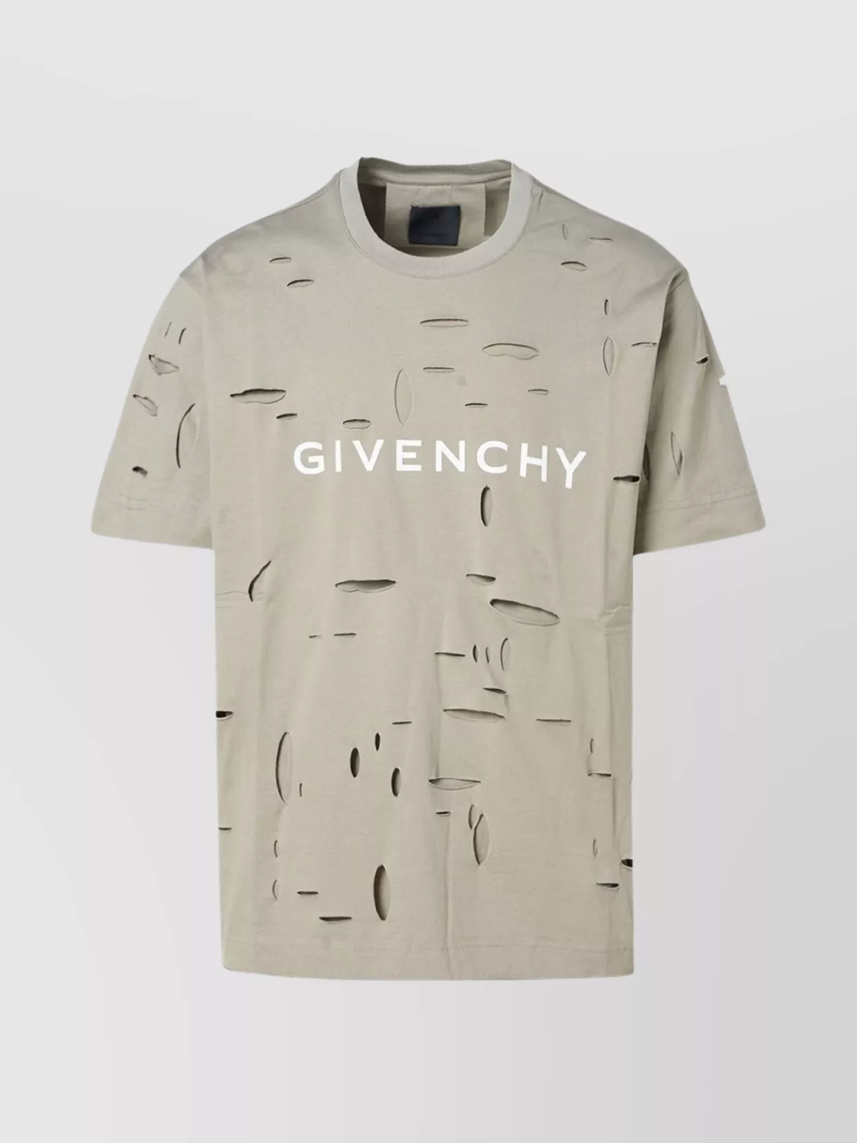 Shop Givenchy Oversized Crew Neck T-shirt In Cream