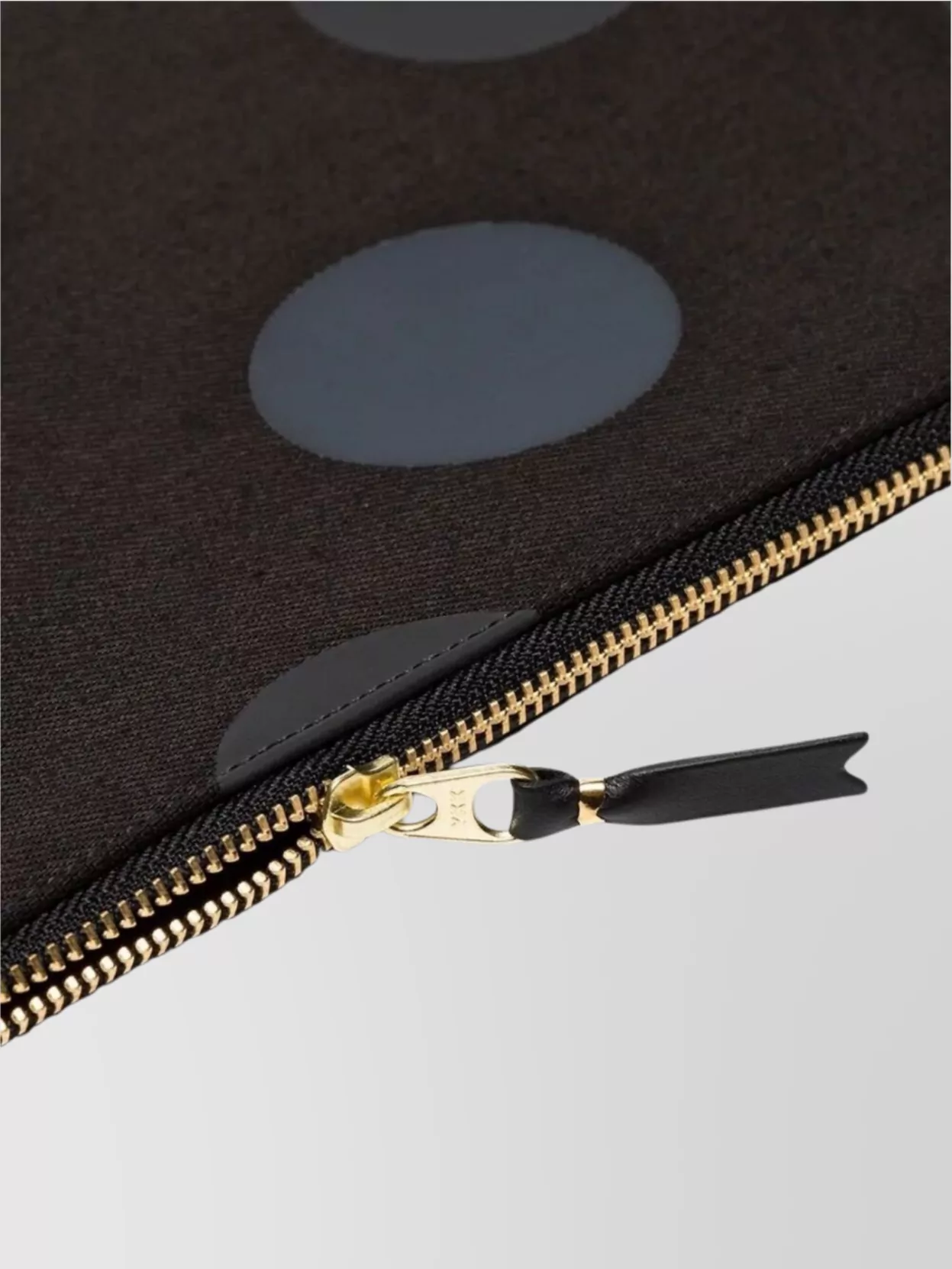 Comme Des Garçons Dotted Canvas Pouch Zip