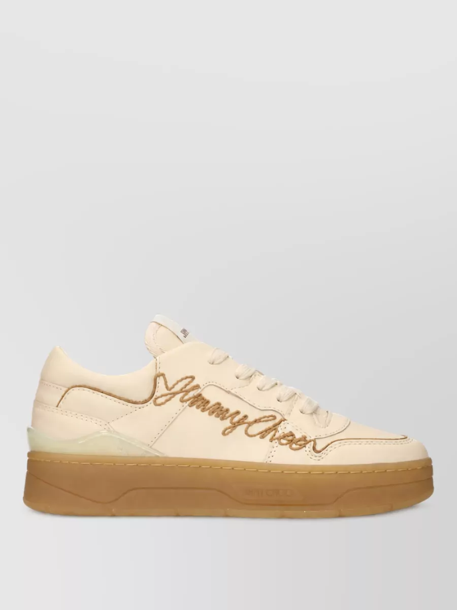 Jimmy Choo Leather Low Top Sneakers