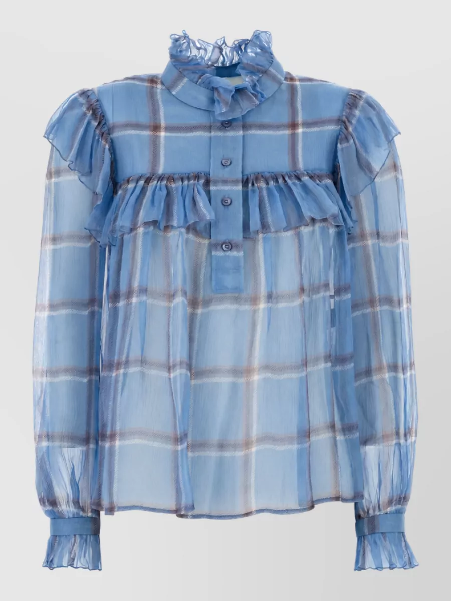 Chloé silk embroidered blouse