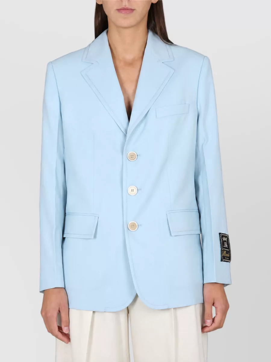 Marni Virgin wool long blazer