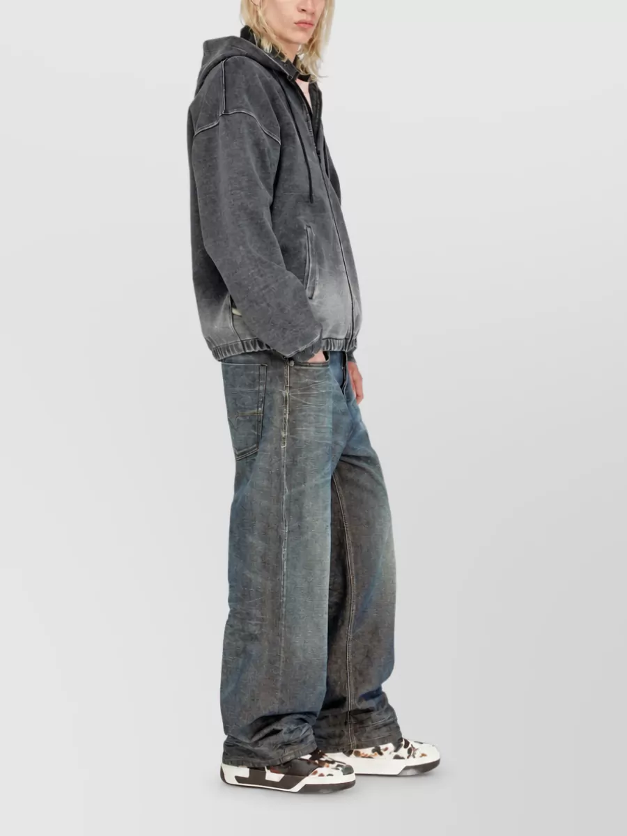Diesel Denim Loose-Fit Wide-Leg Jeans