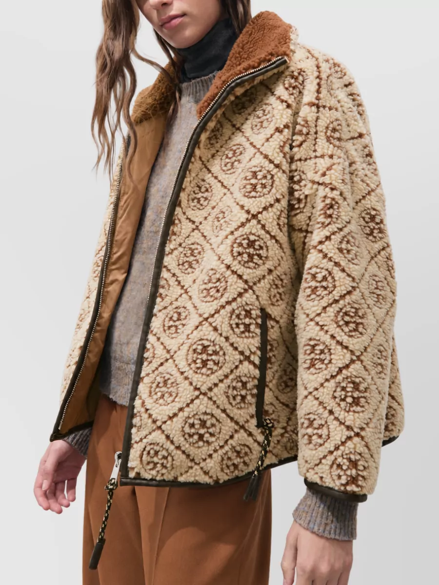 Tory Burch Fleece Oversized Jacket