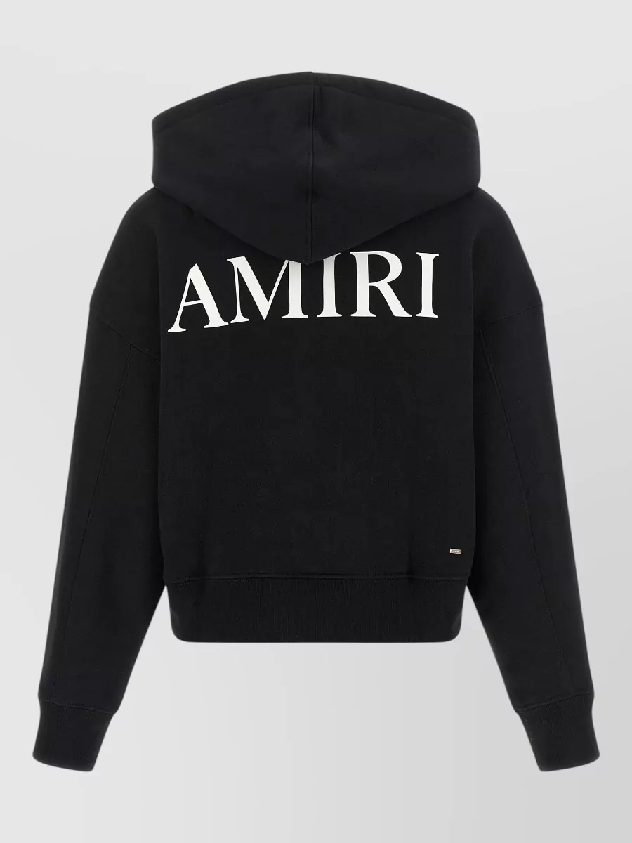 Amiri Cropped Logo Hoodie