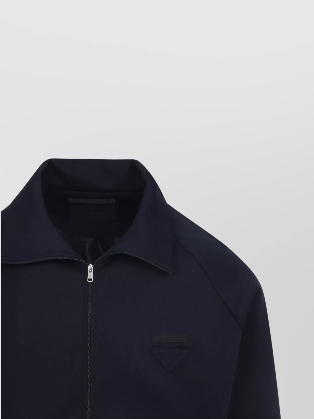 Prada Tech Fabric Sweatshirt With Raglan Sleeves