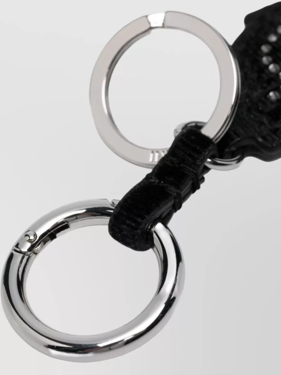 Ganni Western Boot Shaped Keychain Studded Design