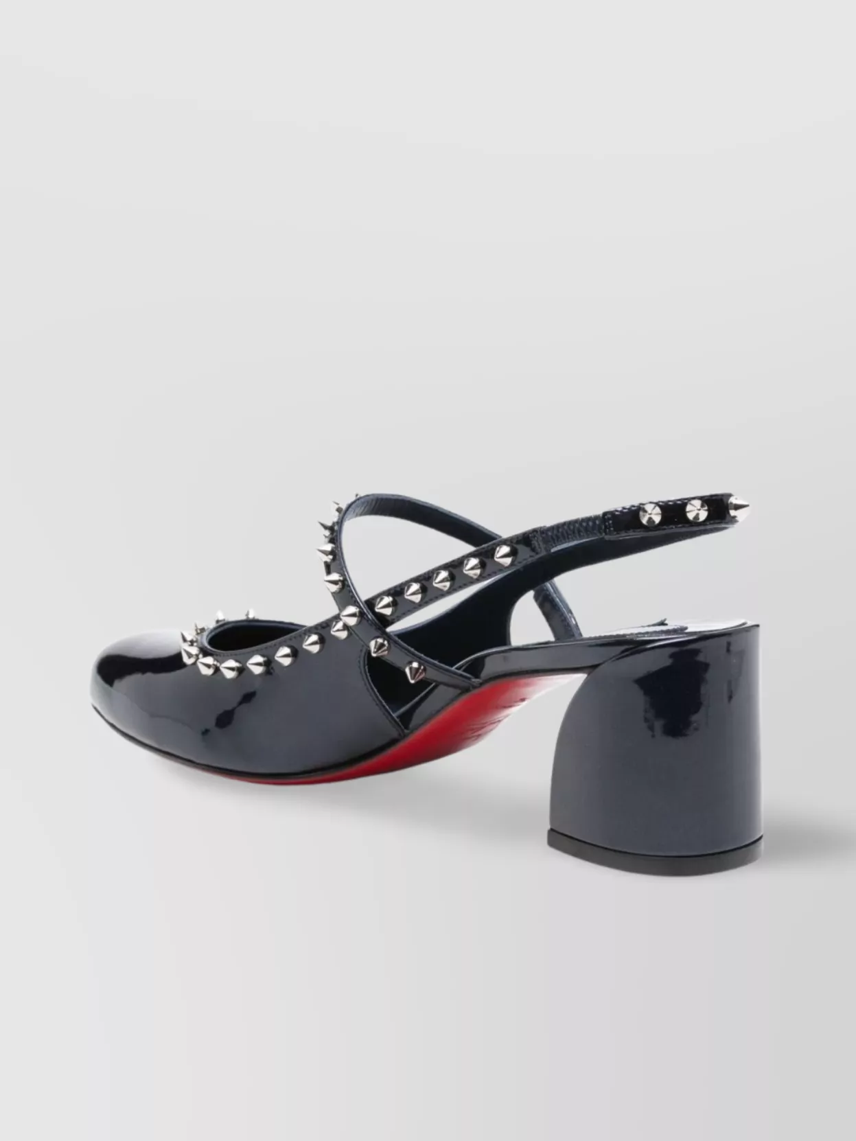 Christian Louboutin Mid Heel Pumps Studded Embellishments