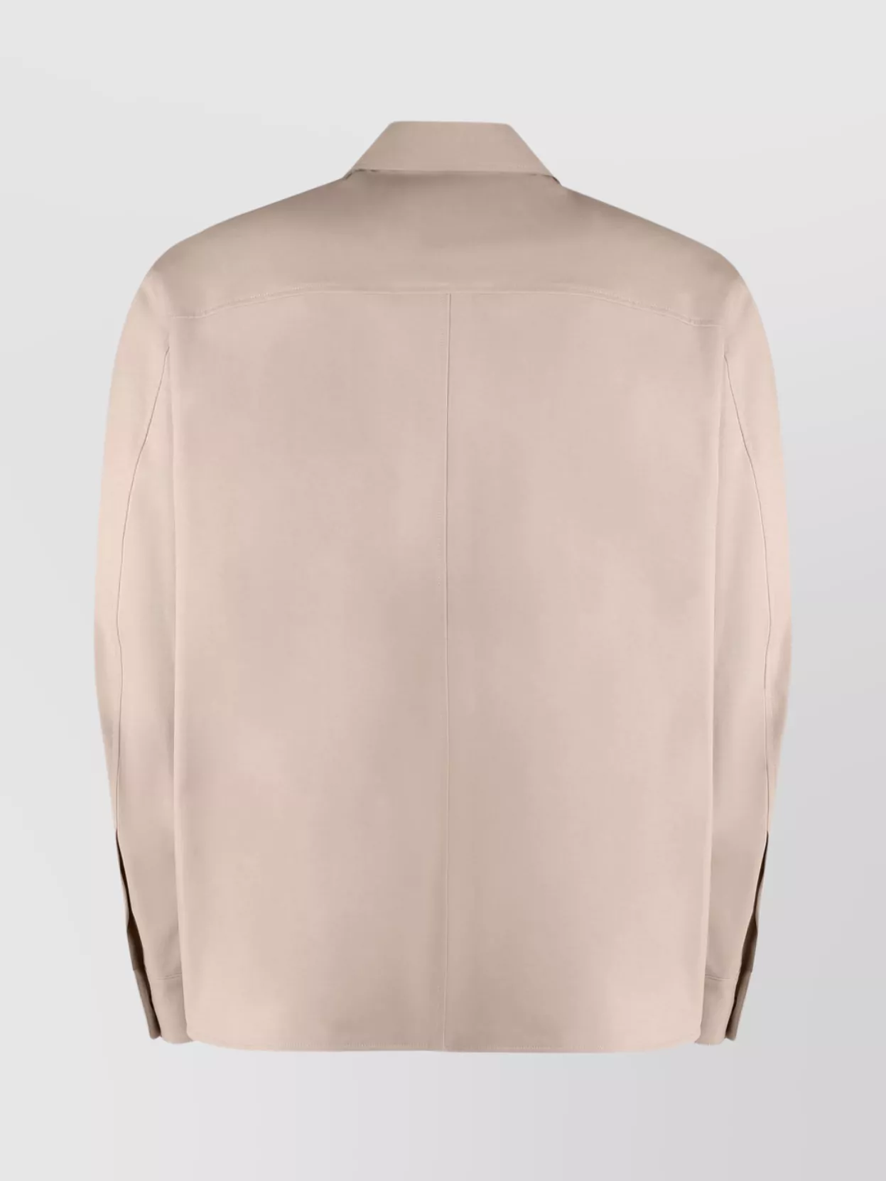 Dolce & Gabbana Collared Technical Fabric Overshirt With Front Pockets