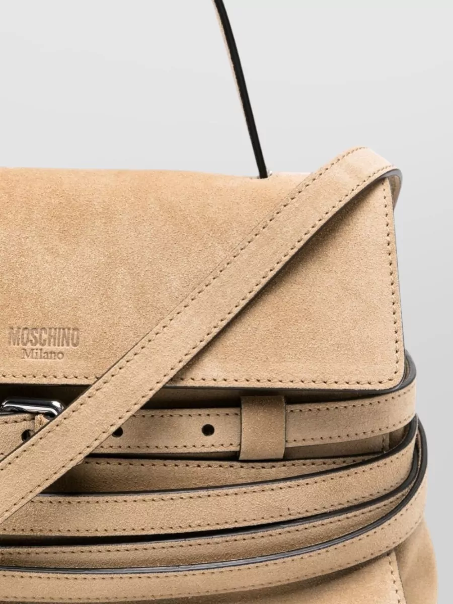 Moschino Leather Clutch Bag