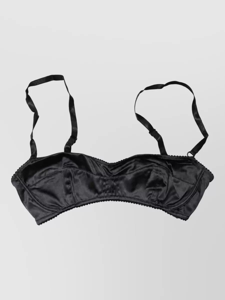 Dolce&Gabbana silk underwire balconette bra
