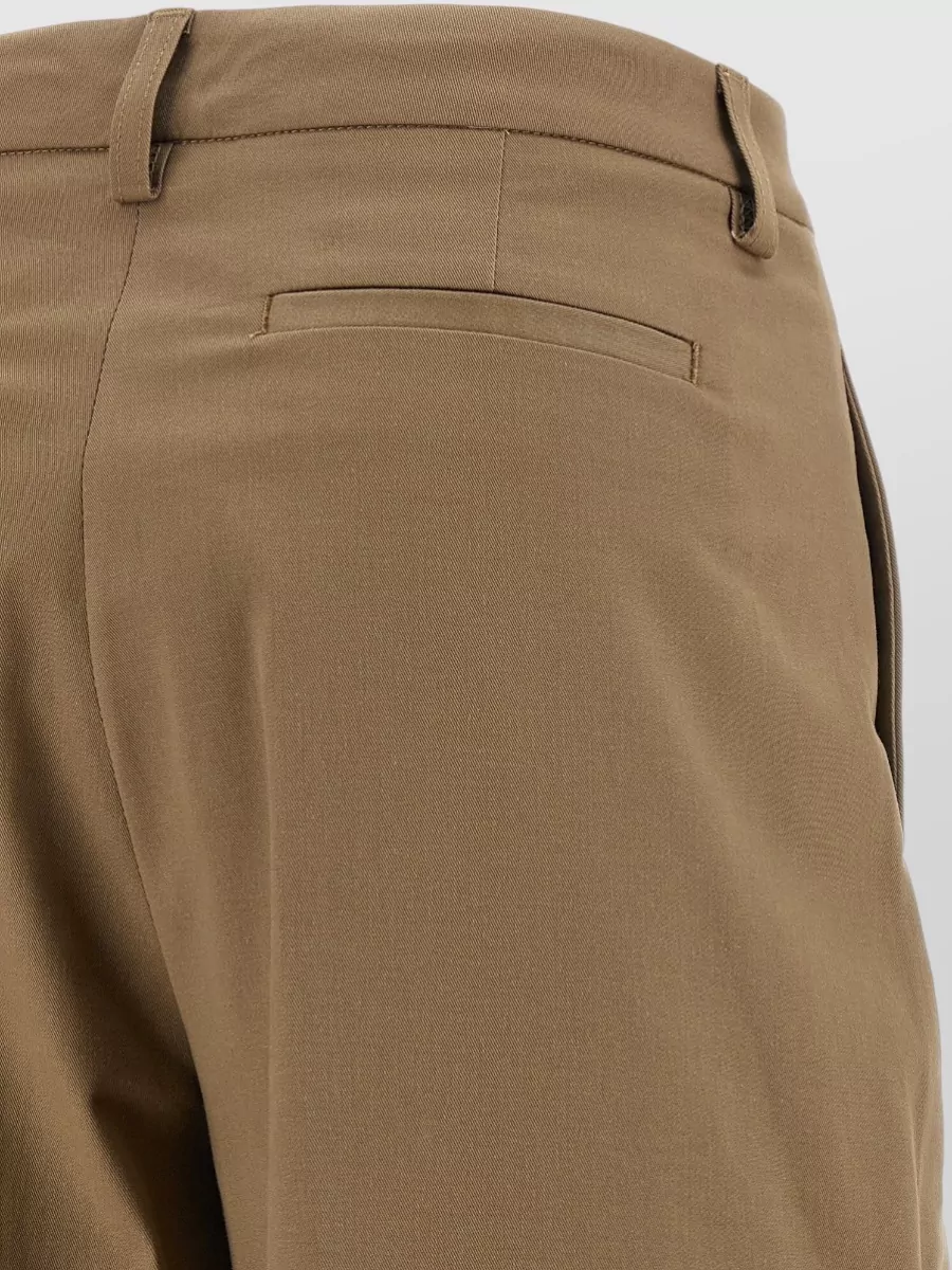 Thelatest Cotton Pleated Wide-Leg Trousers