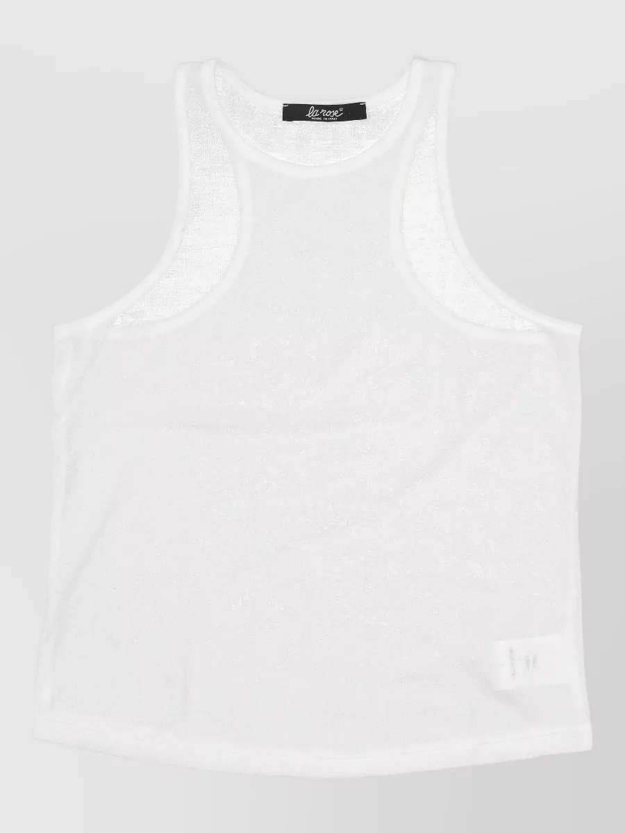 La Rose Cotton cropped tank top