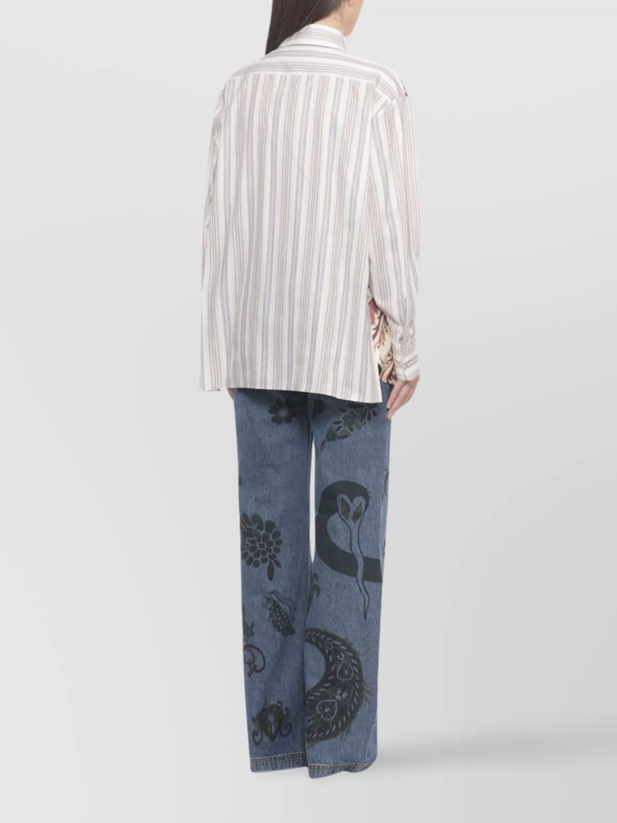 Etro Striped Pattern Long Sleeve Top
