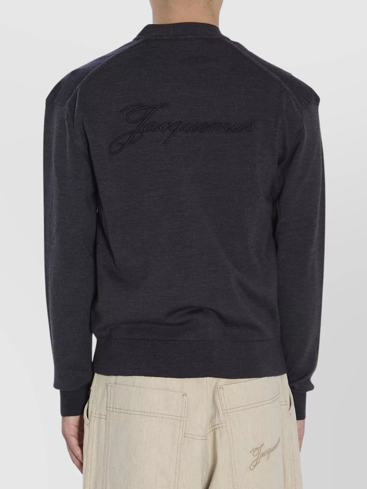Jacquemus V-Neck Regular Fit Merino Wool Cardigan